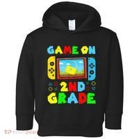 Game On 2nd Grade Back To School Funny Gamer Toddler Hoodie thumb 0