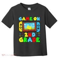 Game On 2nd Grade Back To School Funny Gamer Toddler T-Shirt thumb 0