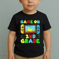 Game On 2nd Grade Back To School Funny Gamer Toddler T-Shirt thumb 2