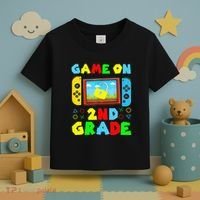 Game On 2nd Grade Back To School Funny Gamer Toddler T-Shirt thumb 3