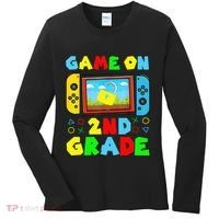 Game On 2nd Grade Back To School Funny Gamer Women's Long Sleeve Shirt thumb 0