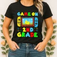 Game On 2nd Grade Back To School Funny Gamer Women's T-Shirt thumb 2