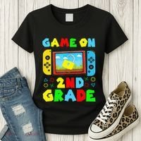 Game On 2nd Grade Back To School Funny Gamer Women's T-Shirt thumb 3