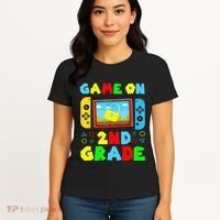 Game On 2nd Grade Back To School Funny Gamer Women's T-Shirt thumb 4