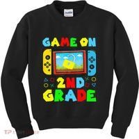 Game On 2nd Grade Back To School Funny Gamer Kids Sweatshirt thumb 0