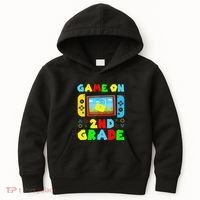 Game On 2nd Grade Back To School Funny Gamer Kids Hoodie thumb 0