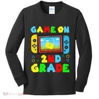 Game On 2nd Grade Back To School Funny Gamer Kids Long Sleeve Shirt thumb 0