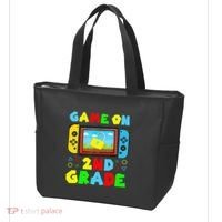 Game On 2nd Grade Back To School Funny Gamer Tote Bag thumb 3
