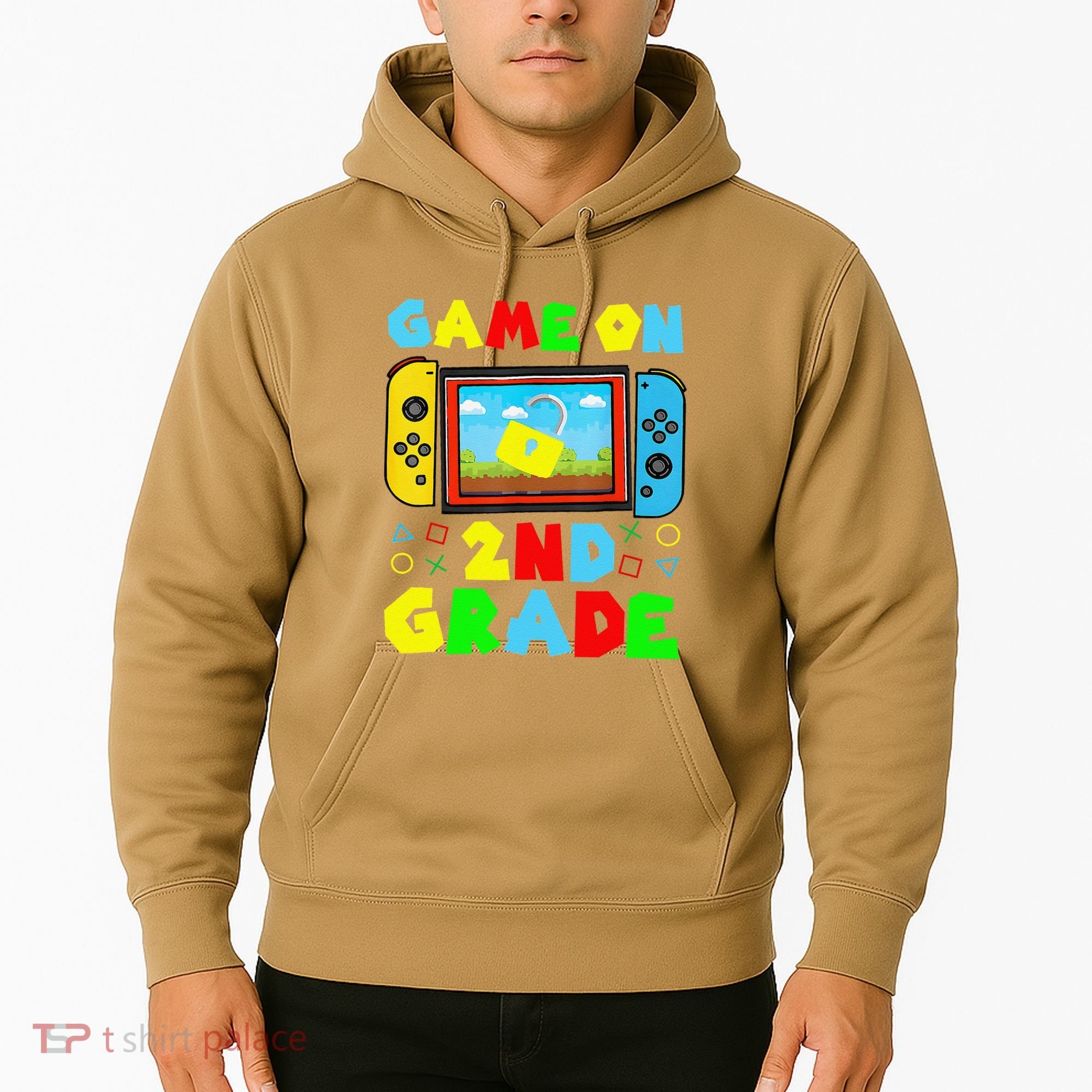 Game On 2nd Grade Back To School Funny Gamer Hoodie