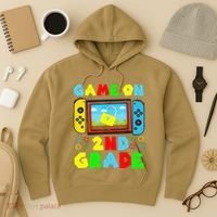 Game On 2nd Grade Back To School Funny Gamer Hoodie thumb 3