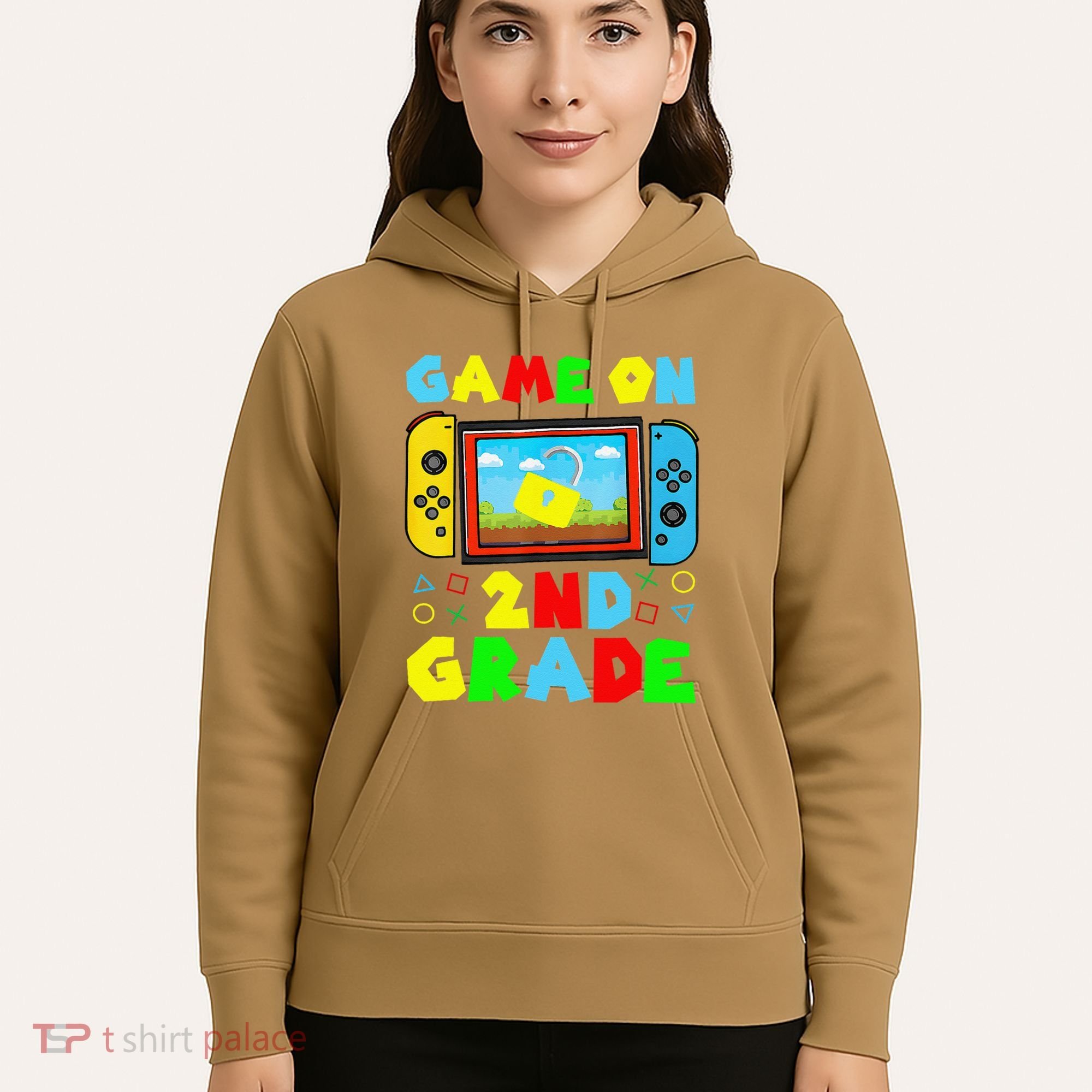 Game On 2nd Grade Back To School Funny Gamer Hoodie