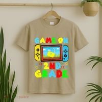 Game On 2nd Grade Back To School Funny Gamer T-Shirt thumb 2