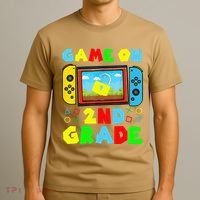 Game On 2nd Grade Back To School Funny Gamer T-Shirt thumb 3