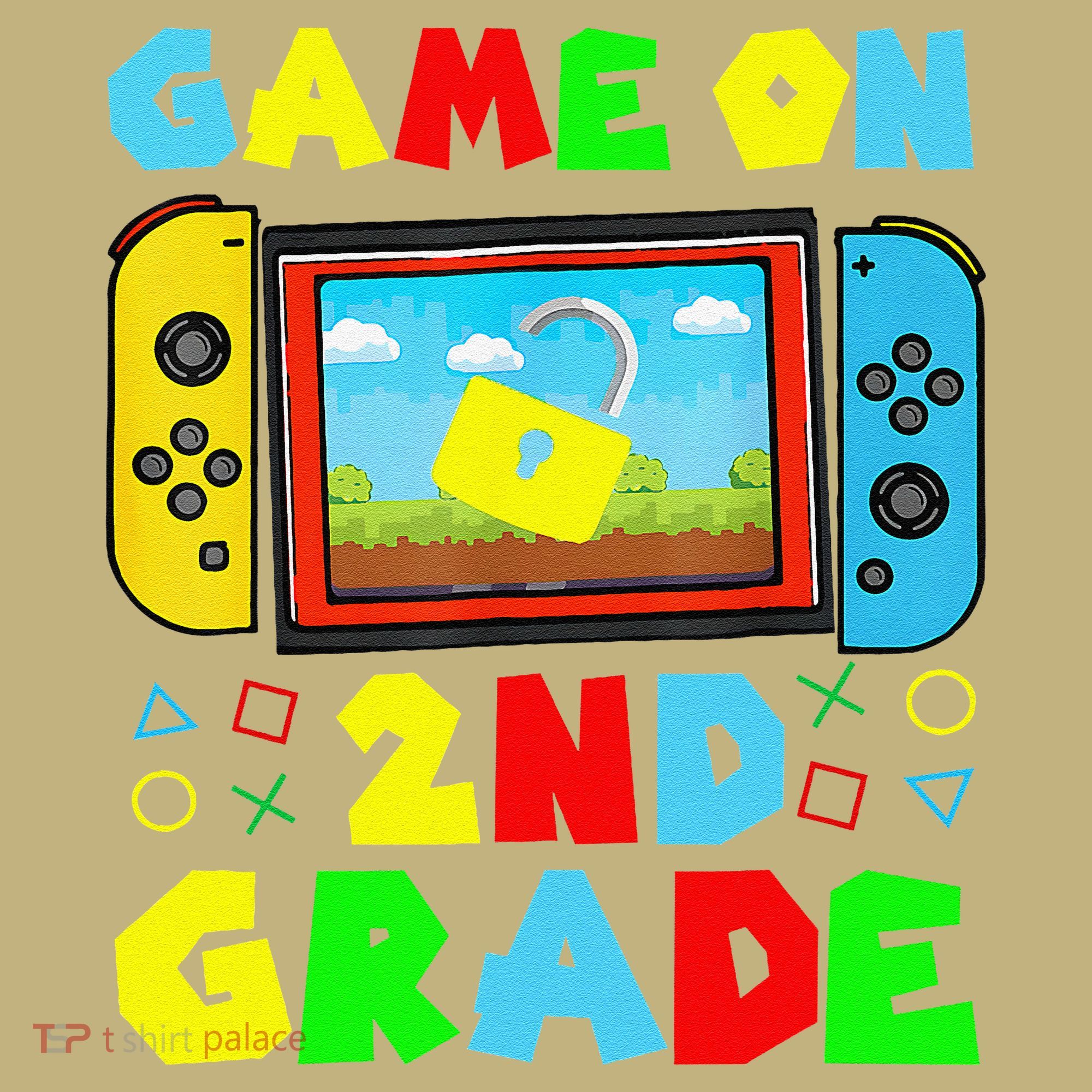 Game On 2nd Grade Back To School Funny Gamer T-Shirt