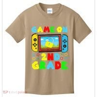 Game On 2nd Grade Back To School Funny Gamer Kids T-Shirt thumb 0