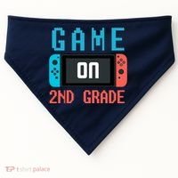 Game On 2nd Grade USA-Made Doggie Bandana thumb 0