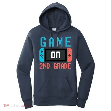 Game On 2nd Grade Women's Hoodie
