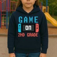 Game On 2nd Grade Kids Hoodie thumb 3