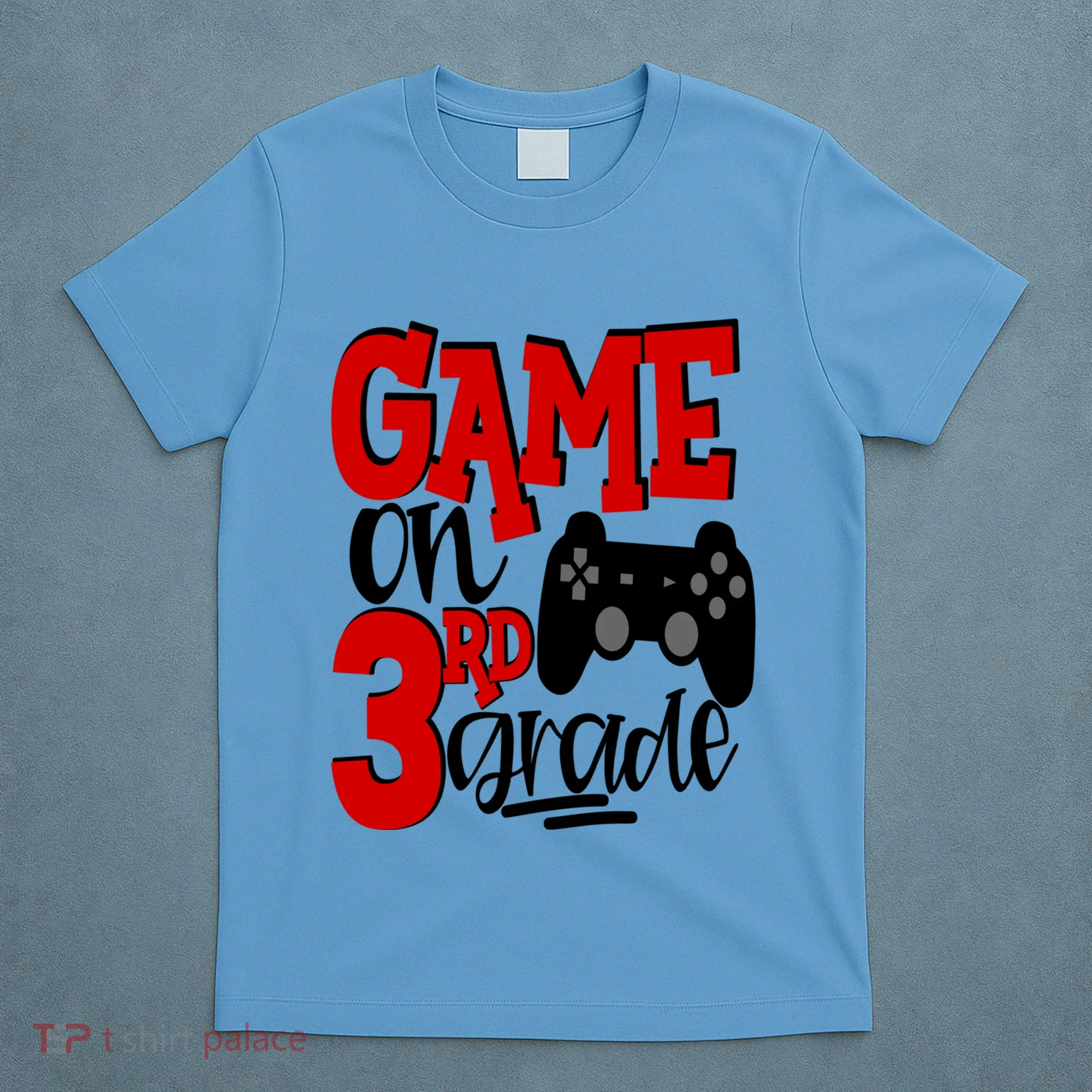 Game On 3Rd Grade Back To School Gamer Third Cute Gift T-Shirt