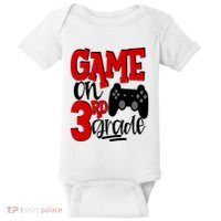 Game On 3Rd Grade Back To School Gamer Third Cute Gift Baby Bodysuit thumb 0