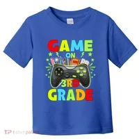 Game On 3Rd Grade Level Unlocked Video Game Gift Toddler T-Shirt thumb 0