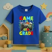 Game On 3Rd Grade Level Unlocked Video Game Gift Toddler T-Shirt thumb 3