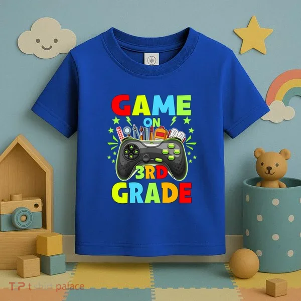 Game On 3Rd Grade Level Unlocked Video Game Gift Toddler T-Shirt