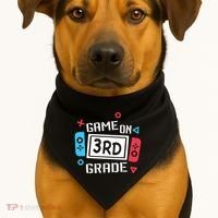 Game On 3Rd Grade Gift Third Grade Back To School Gift USA-Made Doggie Bandana thumb 1