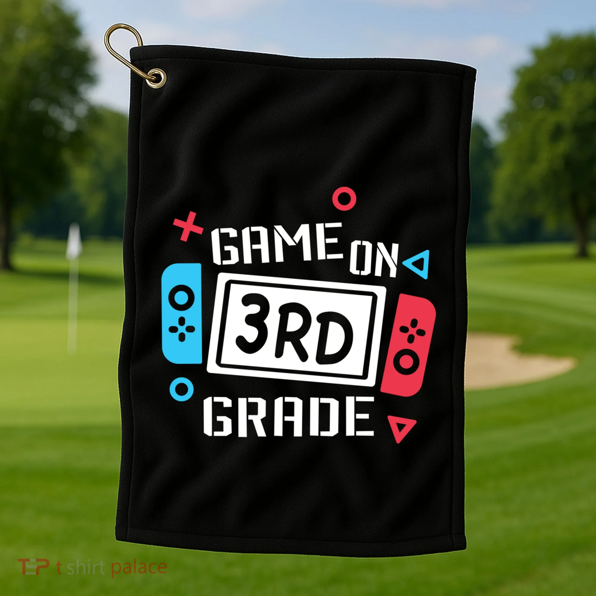 Game On 3Rd Grade Gift Third Grade Back To School Gift Golf Towel