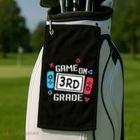 Game On 3Rd Grade Gift Third Grade Back To School Gift Golf Towel thumb 2