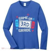 Game On 3Rd Grade Gift Third Grade Back To School Gift Women's Long Sleeve Shirt thumb 0