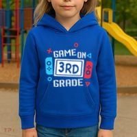 Game On 3Rd Grade Gift Third Grade Back To School Gift Kids Hoodie thumb 3
