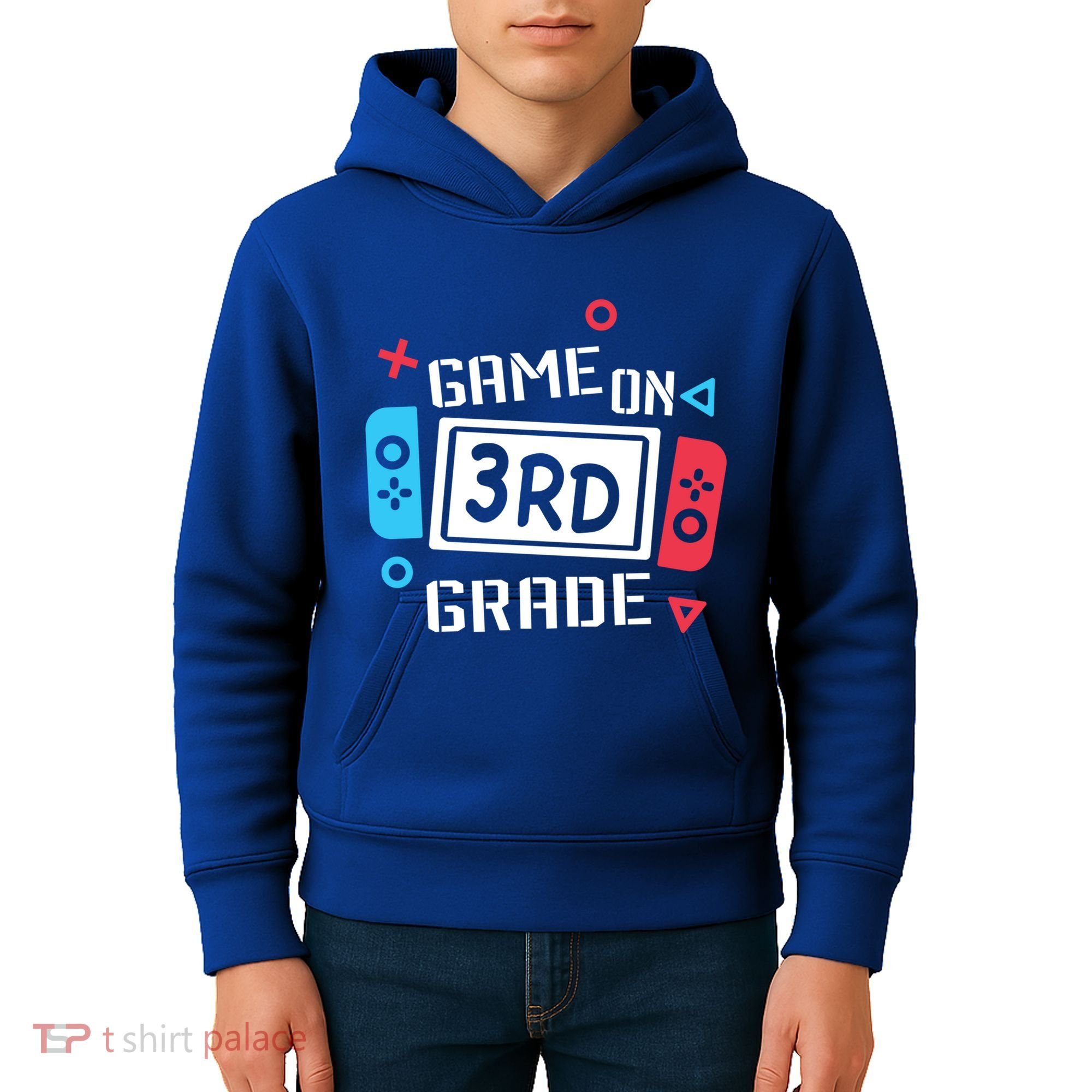 Game On 3Rd Grade Gift Third Grade Back To School Gift Kids Hoodie