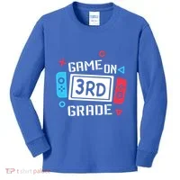 Game On 3Rd Grade Gift Third Grade Back To School Gift Kids Long Sleeve Shirt thumb 0