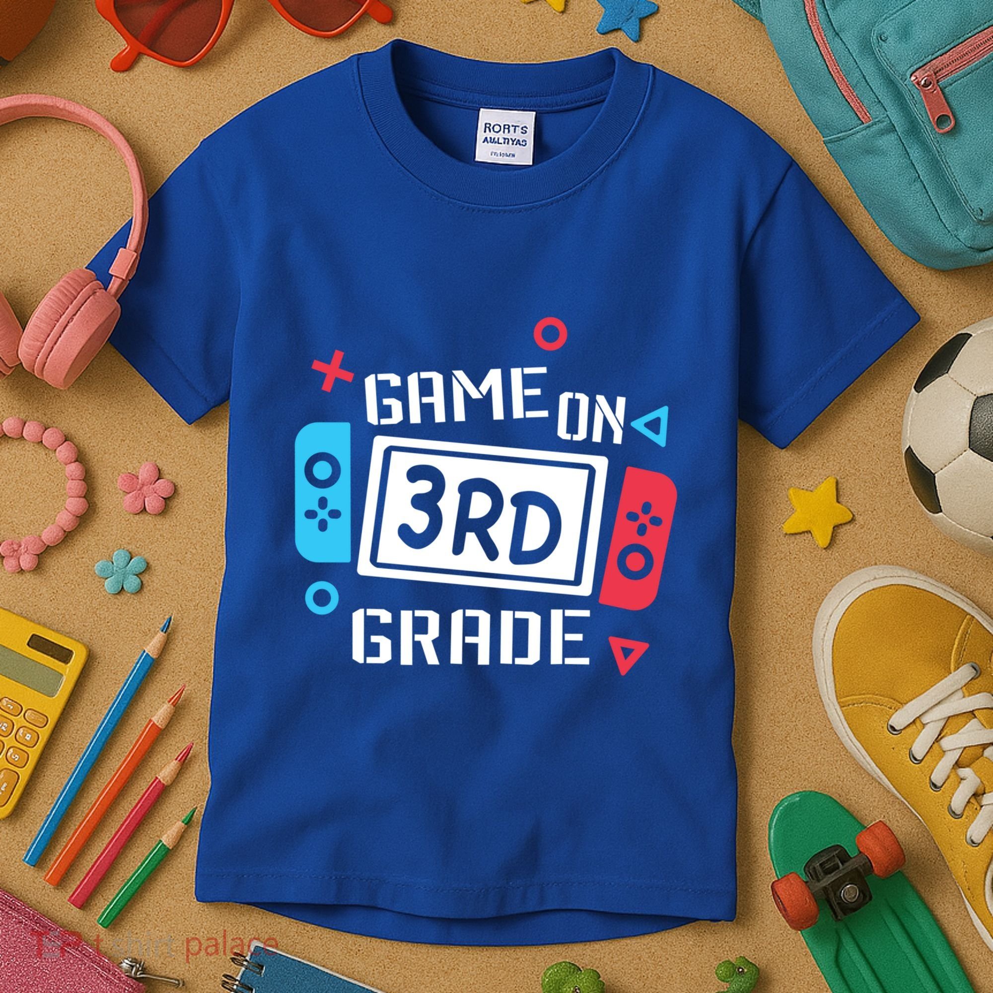 Game On 3Rd Grade Gift Third Grade Back To School Gift Kids T-Shirt