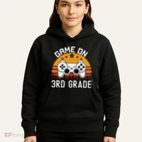 Game On 3rd Grade Back To School Third Grade Gamer Hoodie thumb 5