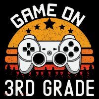 Game On 3rd Grade Back To School Third Grade Gamer Long Sleeve Shirt thumb 2