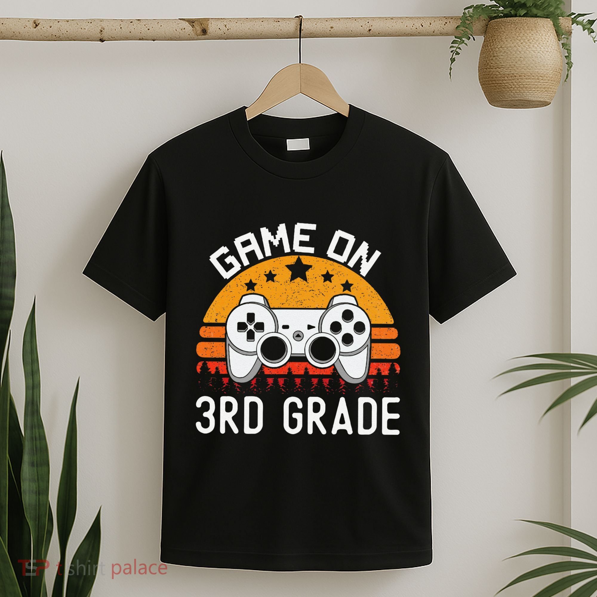 Game On 3rd Grade Back To School Third Grade Gamer T-Shirt
