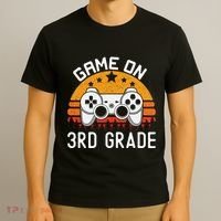 Game On 3rd Grade Back To School Third Grade Gamer T-Shirt thumb 3
