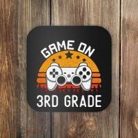 Game On 3rd Grade Back To School Third Grade Gamer Coaster thumb 0
