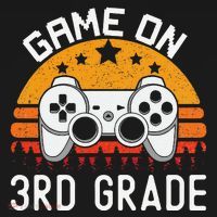Game On 3rd Grade Back To School Third Grade Gamer Polo thumb 3