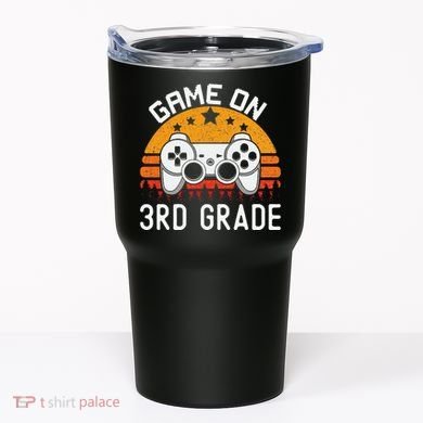 Game On 3rd Grade Back To School Third Grade Gamer Tumbler
