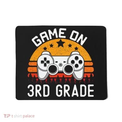Game On 3rd Grade Back To School Third Grade Gamer Mousepad