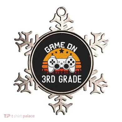 Game On 3rd Grade Back To School Third Grade Gamer Ornament