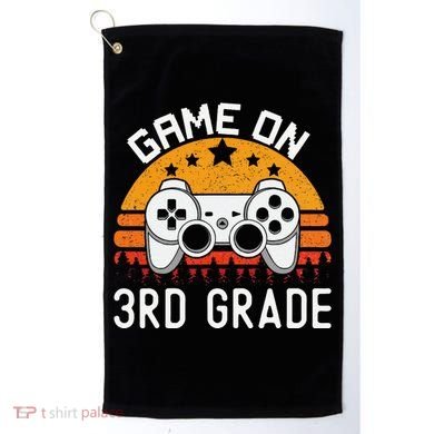 Game On 3rd Grade Back To School Third Grade Gamer Golf Towel