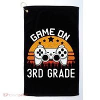 Game On 3rd Grade Back To School Third Grade Gamer Golf Towel thumb 0