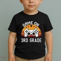 Game On 3rd Grade Back To School Third Grade Gamer Toddler T-Shirt thumb 2