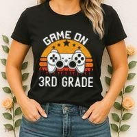 Game On 3rd Grade Back To School Third Grade Gamer Women's T-Shirt thumb 2