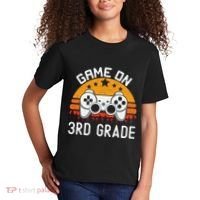 Game On 3rd Grade Back To School Third Grade Gamer Kids T-Shirt thumb 2