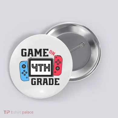 Game On 4th Grade Back To School Button